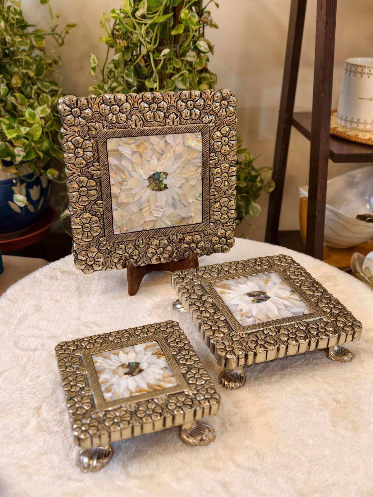 Chowki with velvet box, photo 4